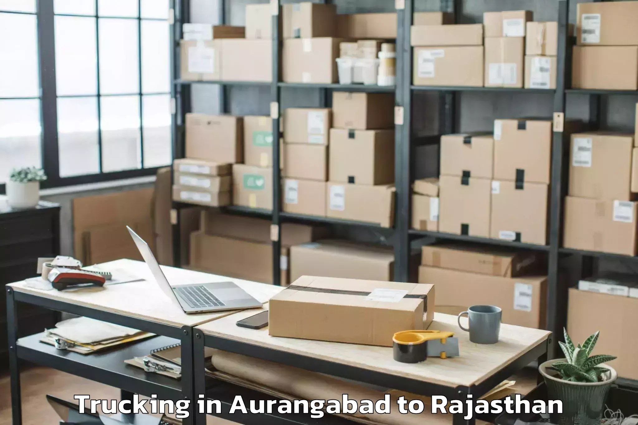 Easy Aurangabad to Sri Madhopur Trucking Booking